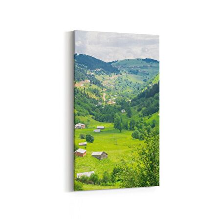 Olla 14203DD Doğa / Manzara Görseli Dikey Dar Kanvas Tablo (Ölçü: 40X80)