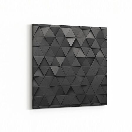 Olla 10030K Abstract 3 Boyut Görsel Kare Kanvas Tablo (Ölçü: 25X25)