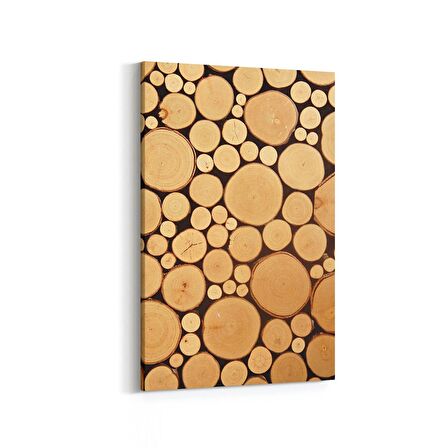 Olla 11995D Ahşap Desen Görseli Dikey Kanvas Tablo (Ölçü: 20X30)