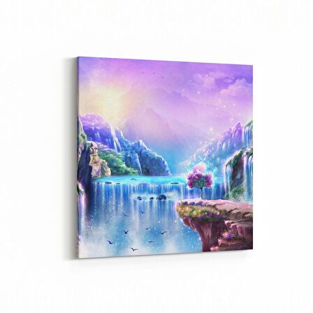 Olla 13168K Doğa / Manzara Görseli Kare Kanvas Tablo (Ölçü: 25X25)
