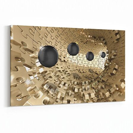 Olla 10427Y Abstract Tünel Görsel Yatay Kanvas Tablo (Ölçü: 30X20)