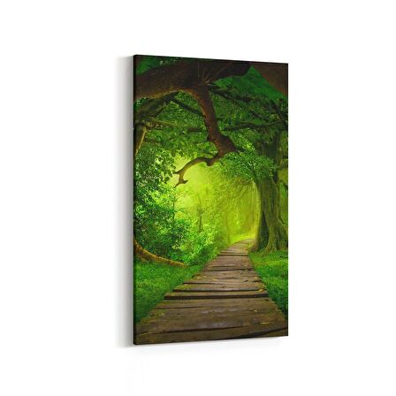 Olla 14509DD Doğa / Manzara Görseli Dikey Dar Kanvas Tablo (Ölçü: 40X80)