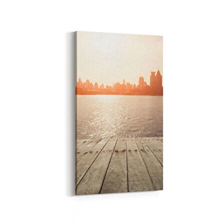 Olla 17988DD Yapı Görseli Dikey Dar Kanvas Tablo (Ölçü: 30X60)
