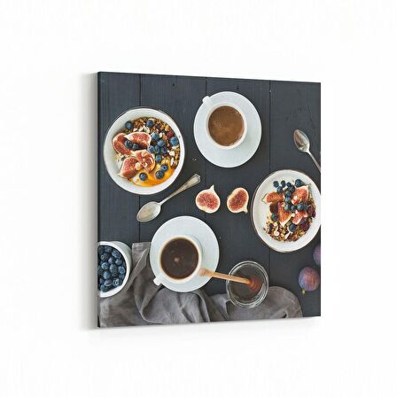 Olla 15162K Gıda Görseli Kare Kanvas Tablo (Ölçü: 25X25)
