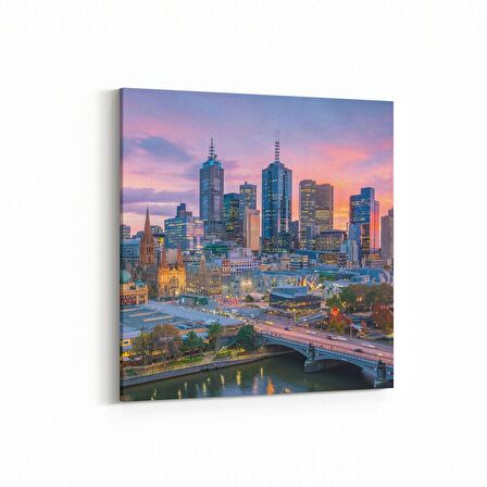 Olla 18809K Yapı Görseli Kare Kanvas Tablo (Ölçü: 25X25)