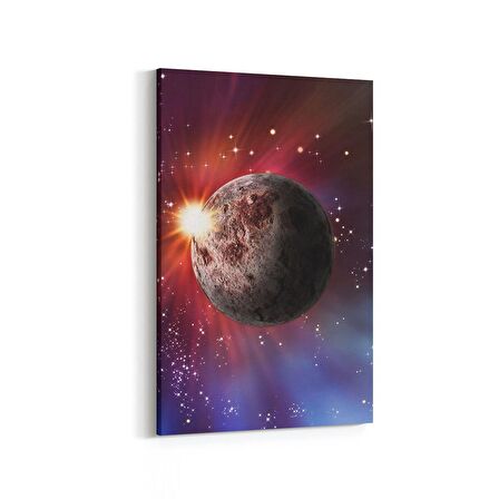 Olla 17680D Uzay Görseli Dikey Kanvas Tablo (Ölçü: 60X90)