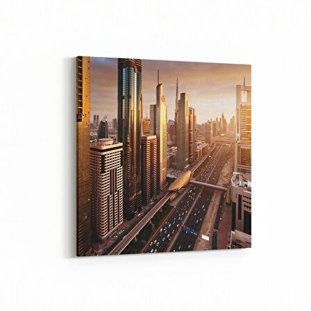 Olla 18718K Yapı Görseli Kare Kanvas Tablo (Ölçü: 30X30)