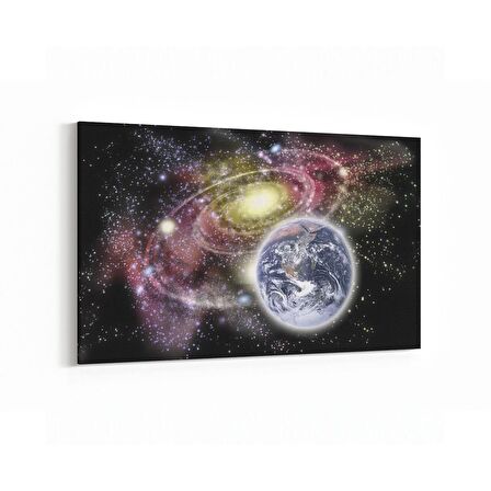 Olla 17701Y Uzay Görseli Yatay Kanvas Tablo (Ölçü: 120X80)
