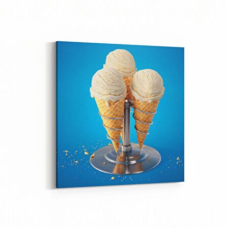 Olla 14983K Gıda Görseli Kare Kanvas Tablo (Ölçü: 25X25)