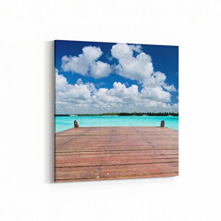 Olla 13555K Doğa / Manzara Görseli Kare Kanvas Tablo (Ölçü: 25X25)