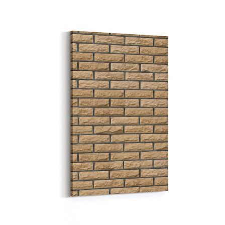 Olla 17362D Taş / Tuğla Görseli Dikey Kanvas Tablo (Ölçü: 70X105)