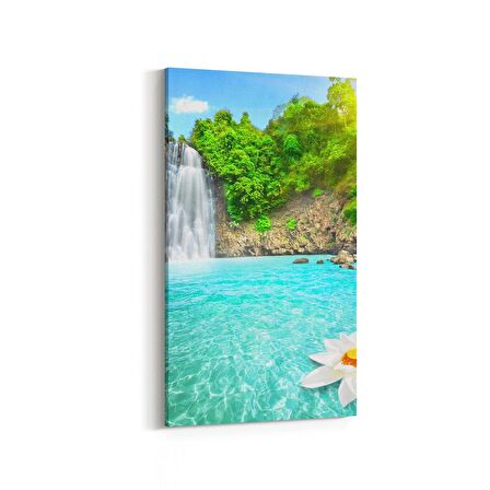 Olla 14084DD Doğa / Manzara Görseli Dikey Dar Kanvas Tablo (Ölçü: 60X120)
