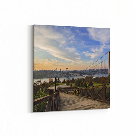 Olla 18306K4 Yapı Görseli Kare 4'lü Kanvas Tablo (Ölçü: 125X125)