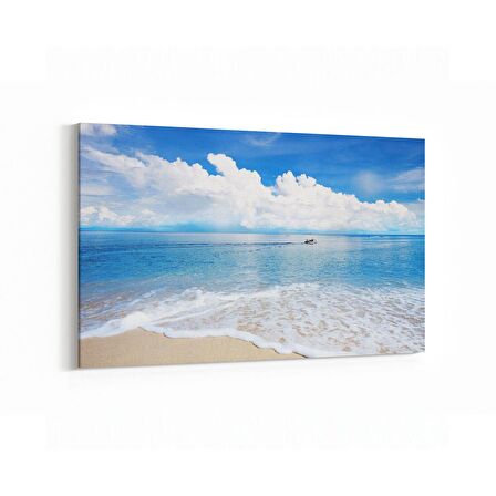 Olla 16639Y Kumsal / Sahil Görseli Yatay Kanvas Tablo (Ölçü: 120X80)