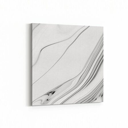 Olla 16686K Mermer Desen Görsel Kare Kanvas Tablo (Ölçü: 25X25)