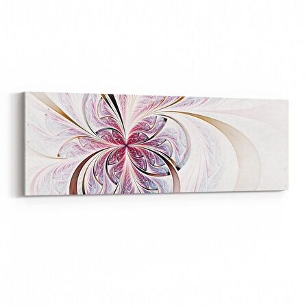Olla 10129YI Abstract Görsel Yatay İnce Kanvas Tablo (Ölçü: 90X30)