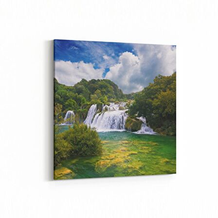 Olla 14335K Doğa / Manzara Görseli Kare Kanvas Tablo (Ölçü: 25X25)