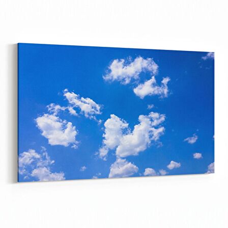 Olla 15757Y Gökyüzü Bulut Görseli  Yatay Kanvas Tablo (Ölçü: 150X100)