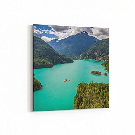 Olla 13415K Doğa / Manzara Görseli Kare Kanvas Tablo (Ölçü: 25X25)