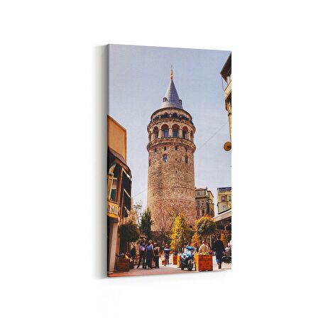 Olla 18174DD Yapı Görseli Dikey Dar Kanvas Tablo (Ölçü: 40X80)