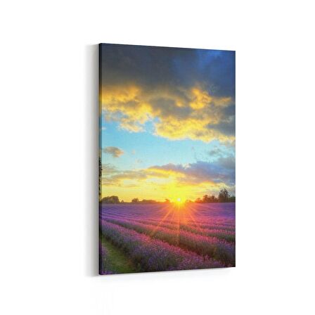 Olla 16112D Günbatımı Görseli Dikey Kanvas Tablo (Ölçü: 20X30)