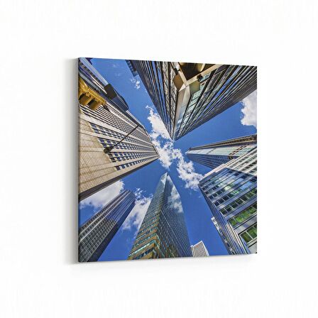 Olla 18609K Yapı Görseli Kare Kanvas Tablo (Ölçü: 25X25)