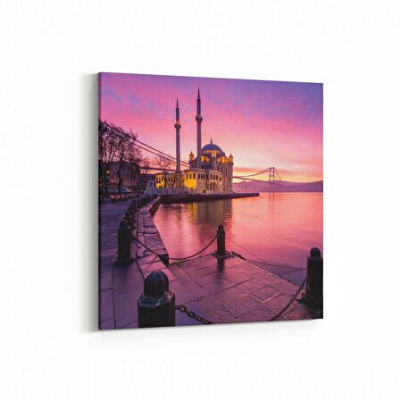 Olla 18575K4 Yapı Görseli Kare 4'lü Kanvas Tablo (Ölçü: 125X125)