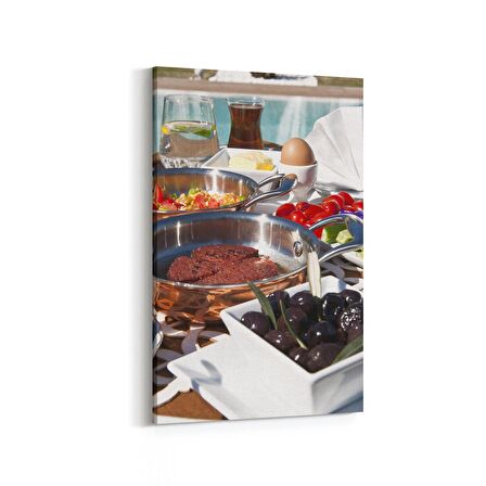 Olla 15173D Gıda Görseli Dikey Kanvas Tablo (Ölçü: 60X90)