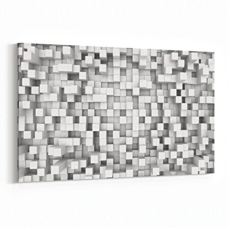 Olla 10052Y Abstract 3 Boyut Görsel Yatay Kanvas Tablo (Ölçü: 150X100)