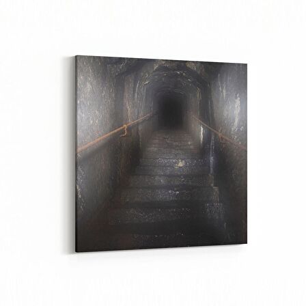 Olla 18091K Yapı Görseli Kare Kanvas Tablo (Ölçü: 25X25)