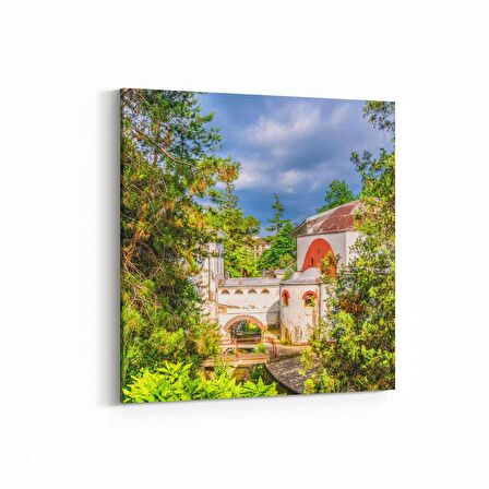 Olla 17908K4 Yapı Görseli Kare 4'lü Kanvas Tablo (Ölçü: 145X145)