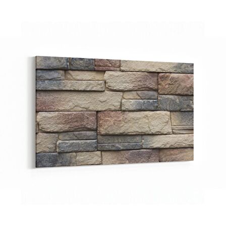 Olla 17460Y Taş / Tuğla Görseli Yatay Kanvas Tablo (Ölçü: 90X60)