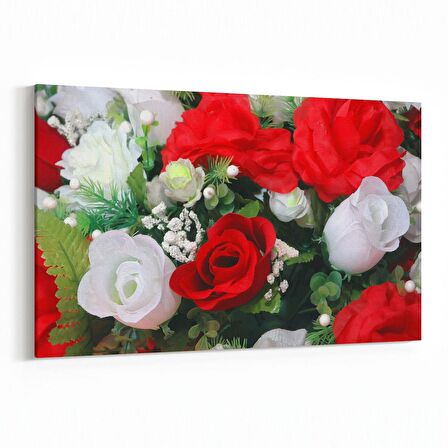 Olla 11554Y Çiçek Görseli Yatay Kanvas Tablo (Ölçü: 70X50)