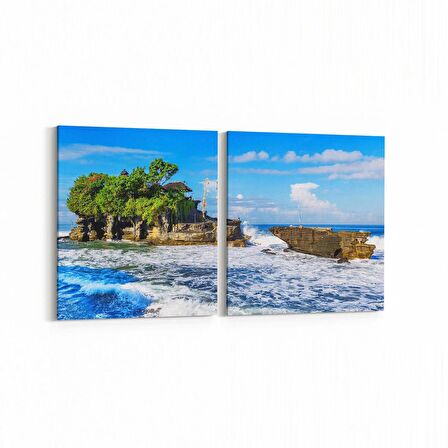 Olla 14307K2Y Doğa / Manzara Görseli Kare 2'li Yatay Kanvas Tablo (Ölçü: 125X60)