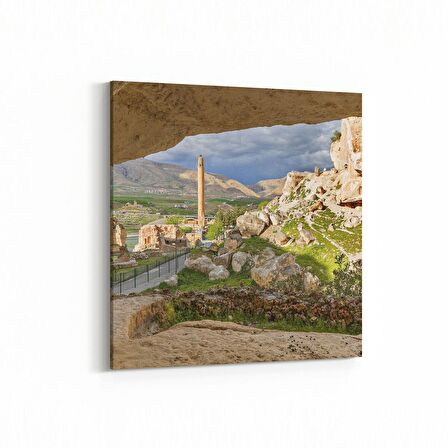 Olla 18730K Yapı Görseli Kare Kanvas Tablo (Ölçü: 25X25)