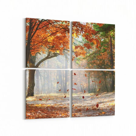 Olla 14558K4 Doğa / Manzara Görseli Kare 4'lü Kanvas Tablo (Ölçü: 125X125)