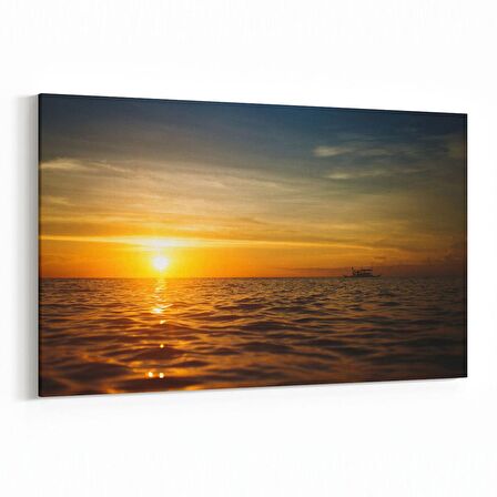 Olla 15945Y Günbatımı Görseli Yatay Kanvas Tablo (Ölçü: 30X20)