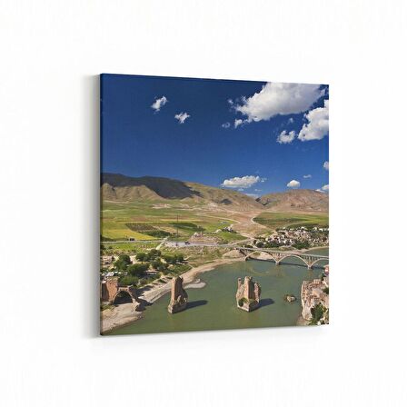 Olla 18969K4 Yapı Görseli Kare 4'lü Kanvas Tablo (Ölçü: 65X65)