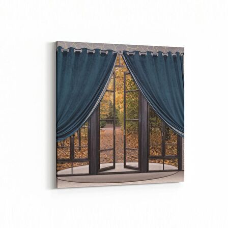 Olla 18019K Yapı Görseli Kare Kanvas Tablo (Ölçü: 60X60)