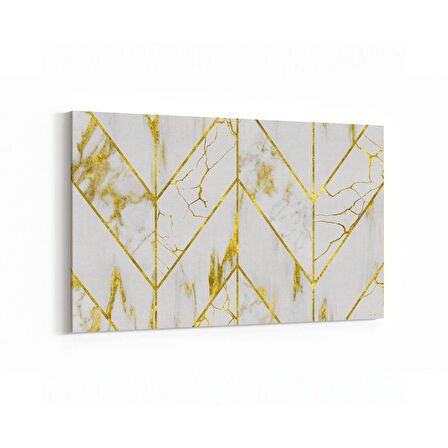 Olla 16671Y Mermer Desen Görsel Yatay Kanvas Tablo (Ölçü: 90X60)