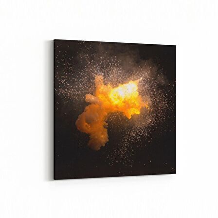 Olla 10364K Abstract Görsel Kare Kanvas Tablo (Ölçü: 25X25)