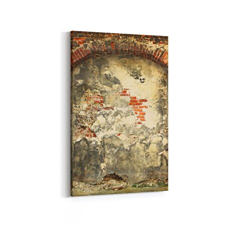 Olla 12427D Beton Görseli Dikey Kanvas Tablo (Ölçü: 100X150)