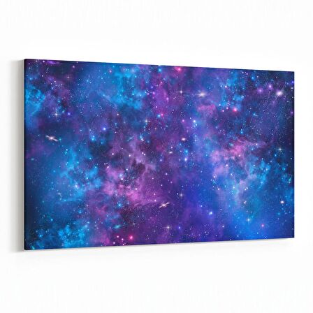 Olla 14709Y Gece Gökyüzü Görseli Yatay Kanvas Tablo (Ölçü: 120X80)