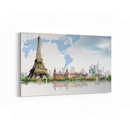 Olla 17878Y Yapı Görseli Yatay Kanvas Tablo (Ölçü: 120X80)