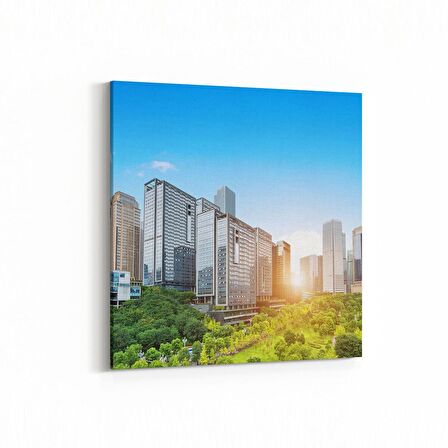 Olla 18230K4 Yapı Görseli Kare 4'lü Kanvas Tablo (Ölçü: 125X125)