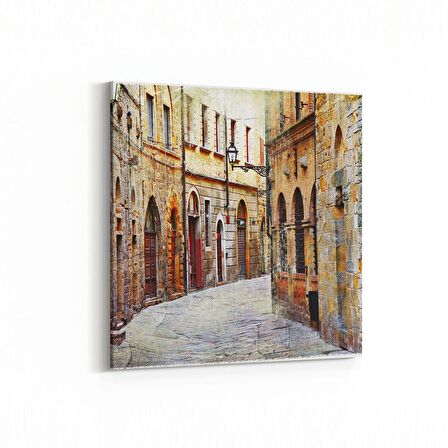 Olla 18260K Yapı Görseli Kare Kanvas Tablo (Ölçü: 25X25)