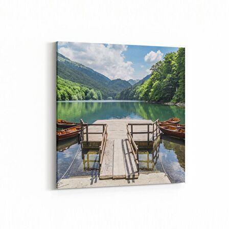 Olla 13877K Doğa / Manzara Görseli Kare Kanvas Tablo (Ölçü: 30X30)