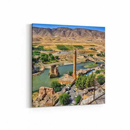 Olla 17893K Yapı Görseli Kare Kanvas Tablo (Ölçü: 25X25)