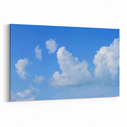 Olla 15776Y Gökyüzü Bulut Görseli  Yatay Kanvas Tablo (Ölçü: 30X20)