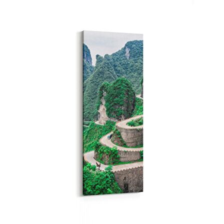 Olla 13332DI Doğa / Manzara Görseli Dikey İnce Kanvas Tablo (Ölçü: 40X120)